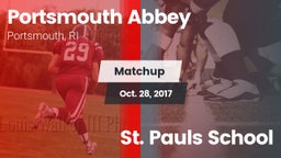 Matchup: Portsmouth Abbey vs. St. Pauls School 2017