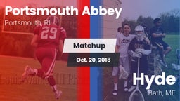 Matchup: Portsmouth Abbey vs. Hyde  2018