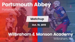 Matchup: Portsmouth Abbey vs. Wilbraham & Monson Academy  2019