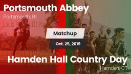 Matchup: Portsmouth Abbey vs. Hamden Hall Country Day  2019