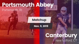 Matchup: Portsmouth Abbey vs. Canterbury  2019