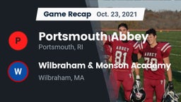 Recap: Portsmouth Abbey  vs. Wilbraham & Monson Academy  2021