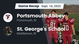 Recap: Portsmouth Abbey  vs. St. George's School 2022