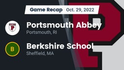 Recap: Portsmouth Abbey  vs. Berkshire  School 2022