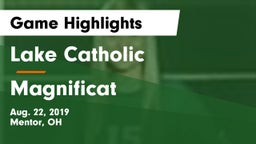 Lake Catholic  vs Magnificat  Game Highlights - Aug. 22, 2019