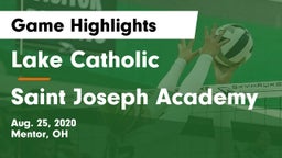 Lake Catholic  vs Saint Joseph Academy Game Highlights - Aug. 25, 2020