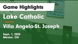 Lake Catholic  vs Villa Angela-St. Joseph  Game Highlights - Sept. 1, 2020