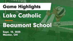 Lake Catholic  vs Beaumont School Game Highlights - Sept. 10, 2020