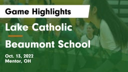 Lake Catholic  vs Beaumont School Game Highlights - Oct. 13, 2022
