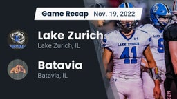 Recap: Lake Zurich  vs. Batavia  2022
