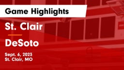 St. Clair  vs DeSoto  Game Highlights - Sept. 6, 2023