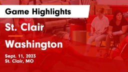 St. Clair  vs Washington  Game Highlights - Sept. 11, 2023