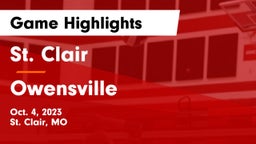 St. Clair  vs Owensville  Game Highlights - Oct. 4, 2023