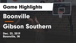Boonville  vs Gibson Southern  Game Highlights - Dec. 23, 2019