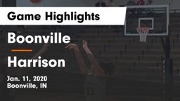 Boonville  vs Harrison  Game Highlights - Jan. 11, 2020
