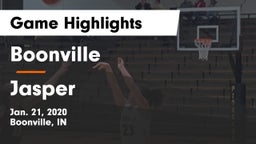 Boonville  vs Jasper  Game Highlights - Jan. 21, 2020