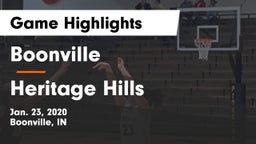 Boonville  vs Heritage Hills  Game Highlights - Jan. 23, 2020