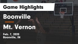 Boonville  vs Mt. Vernon  Game Highlights - Feb. 7, 2020