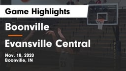 Boonville  vs Evansville Central  Game Highlights - Nov. 18, 2020