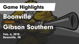 Boonville  vs Gibson Southern  Game Highlights - Feb. 6, 2018