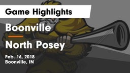 Boonville  vs North Posey  Game Highlights - Feb. 16, 2018