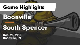 Boonville  vs South Spencer  Game Highlights - Dec. 28, 2018