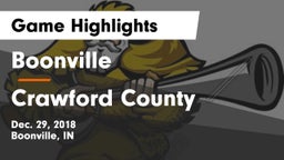 Boonville  vs Crawford County Game Highlights - Dec. 29, 2018