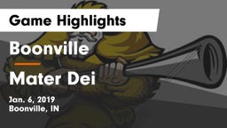Boonville  vs Mater Dei  Game Highlights - Jan. 6, 2019