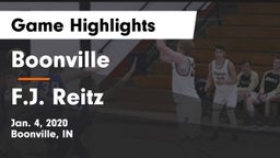 Boonville  vs F.J. Reitz  Game Highlights - Jan. 4, 2020