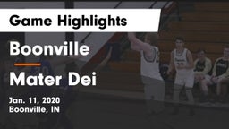 Boonville  vs Mater Dei  Game Highlights - Jan. 11, 2020