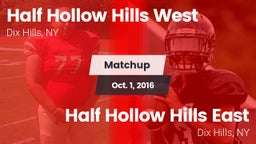 Matchup: Half Hollow Hills vs. Half Hollow Hills East  2016