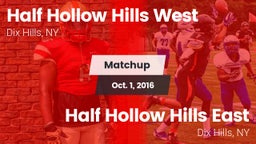 Matchup: Half Hollow Hills vs. Half Hollow Hills East  2016