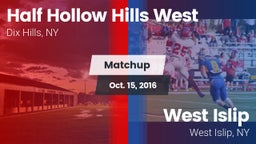 Matchup: Half Hollow Hills vs. West Islip  2016