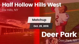 Matchup: Half Hollow Hills vs. Deer Park  2016