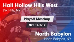Matchup: Half Hollow Hills vs. North Babylon  2016