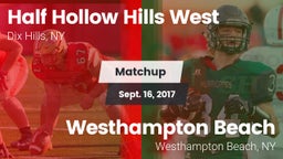 Matchup: Half Hollow Hills vs. Westhampton Beach  2017