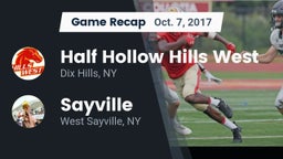 Recap: Half Hollow Hills West  vs. Sayville  2017