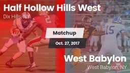 Matchup: Half Hollow Hills vs. West Babylon  2017
