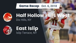 Recap: Half Hollow Hills West  vs. East Islip  2018