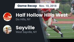Recap: Half Hollow Hills West  vs. Sayville  2018