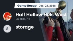 Recap: Half Hollow Hills West  vs. storage 2018