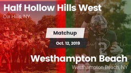 Matchup: Half Hollow Hills vs. Westhampton Beach  2019