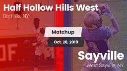 Matchup: Half Hollow Hills vs. Sayville  2019