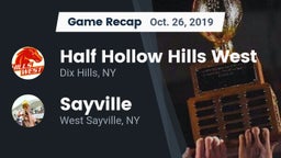 Recap: Half Hollow Hills West  vs. Sayville  2019