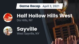 Recap: Half Hollow Hills West  vs. Sayville  2021