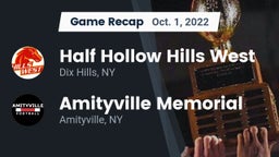 Recap: Half Hollow Hills West  vs. Amityville Memorial  2022