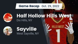 Recap: Half Hollow Hills West  vs. Sayville  2022