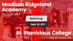 Matchup: Madison Ridgeland vs. St. Stanislaus College 2017