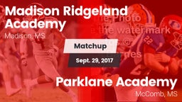 Matchup: Madison Ridgeland vs. Parklane Academy  2017