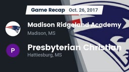 Recap: Madison Ridgeland Academy vs. Presbyterian Christian  2017